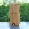 2022 new Natural Bamboo Dugouts Box Case With Metal Cigarette One Hitter Bat Pipe Handmade Tobacco Dugout Box