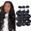 브라질 바디 웨이브 헤어 번들 3/4pcs 인간 머리 확장 비 Remy 자연 검은 색 wefts 100g/pc