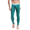 WJ Men's Long Johns Sleep Pants Thermal Pants bamboo fibre Autumn mens winter pants Tight Slim Underwear 211105