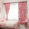 Semi Blackout Zasłony do sypialni Pink Curtain Thermal Izolowane Drukowane Drapes Salon Dekoracja Home Decoration 2 Panel