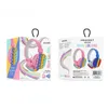 Silikonörlurar Tryck bubblor Toys Rainbow Huvudmonterad enkel och söt Bluetooth Stereo Headset Dekompression Toy1567135