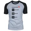 Sommer Neue 100% Baumwolle Top Qualität Lustige O Neck Programmierer Shirt-In Fall von Feuer Git Commit Push Out Grafik T Shirts EU Größe 210409