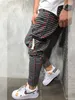 Pantalons pour hommes Mode Casual Long Plaid Hip Hop Harem Pantalons Streetwear Stacked Sweatpants Hommes