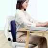 Lumbar Pillow Memory Foam Seat Cushion Back Cushion Slow Rebound Waist Support Set for Home Office Health Care Chair Pad F0477 210420