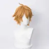 Tartaglia Childe Cosplay парик аниме Genshin воздействовать короткие термостойкие синтетические роли волос играют костюм парики Y0913