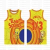 2021 NCAA Film Space Jam Tune Squad 10 Lola Basketbal Jersey 23 Michael Blue 1 Bugs 1/3 Tweety Lebron 6 James 7 R.Runner! Taz lavender goedkoop