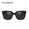 Sonnenbrille Feishini Schwarz Marke Designer Männer Quadrat Übergroße Braune Linse Mode Sonnenbrille Spiegel Frauen Vintage Brillen 2021