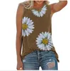 Women's T Shirts Loose T-shirts Women Jumper Sleeveless Tank O-neck Tops Woman Pullover Female Sexy Fashion Flowers Cute Cloth Undershit