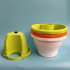 3 pçs / set drenagem tubulação de vasos de tubulação de tubos de vasos da vaso do downspout para plantas e flores (tamanho S / L) Plantadores