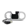 Keychain Laddningssynkroniseringsledning Kablar USB-kabel Ölflasköppnare KeyRing Data Charger Line Portable 3 IN1 USB Laddarkabel för smarta telefoner