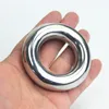 10 Sizes Cockring Scrotum Pendant Metal Penis Ring for Men Restraint Scrotum Pendants Testicle Bondage Loop Stainless Steel Sex Toys for Male BB2-2-70