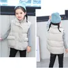 Engrossar bebê inverno meninas morno outerwear waistcoat crianças meninas de jaqueta sem mangas 1 peça crianças roupas 210818