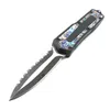 9 modeller svart abalonhandtag rakt fast bladkniv Dual action Fiske EDC Pocket Tactical Knifes Survival Tool