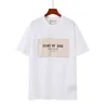 ss Donna Mens Designer offess magliette bianche T-shirt di lusso di marca Top Felpe con cappuccio Casual di alta qualità Manica lunga rotonda Ricamo faccia a nord