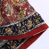 ZA Woman Vintage Hoge Taille Mini Rokken Dames Strand Sarong Wrap Korte Vrouwelijke Zijband Indie Folk Summer Rok 210619