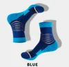 Running Socks Basketball Men's Middle Tube Fashionable Therany Dreating Ticked Handduk Bottom Sweat Absorption Antiskid Outdoor Sports Pressure Knee Sock