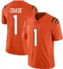 2024 New JaMarr Chase 9 Joe Burrow Football jersey Evan McPherson Sam Hubbard Tee Higgins Jerseys