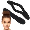 Multi Size Sponge Black Styling Donut Bun Curler Maker Ring Magic Foam Twist Tool Haar Clip 17.5cm en 22.5cm