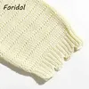 Foridol Crochet Crochet Cropped Cardigans Kobiety Brandy Melville Cardigan Crop Top V Neck Dzianiny Vintage żółty sweter 210415