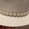 レディースバケツ帽子インシンファッションパールダイヤモンド麦わら帽子屋外折りたたみ式ビーチサンキャップ