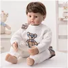 4pcs Sets Neugeborene Baby Girls Plaid Rompershatsbibsshoes Frühling Herbst Langarm Onesies Baumwoll Kleinkind Jumpsuits Säuglings -Cloth3502517