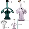 Big Belly Cute 9inch Glass Bong Mushroom Colorful Hookahs Water Smoking Accessories New Shisha Tabboca Water pink