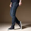 Männer Stretch Jeans Mode Business Klassische Stil Herbst Gerade Fit Jeans Regelmäßige Casual Denim Hosen Männliche Cowboy Hosen 210518