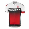 Scott Pro Team Męskie Rowerze Krótkie Rękawy Koszulki Jersey Road Racing Koszulki Jazda na rowerze Topy Oddychające Sporty Outdoor Sports Maillot S21041928