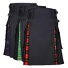 pantalones de punk plaid para hombres