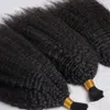 High Quality Bulk Human Hair Bundles Kinky Straight Braiding 14-28 inch Natural Black Color 100% Remi ALI MAGIC factory Outlet