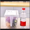 Huishoudelijke organisatie huis tuinportable opslag organizer stapelbare koelkastgreep keukencontainers met deksels voor fruit vegeta