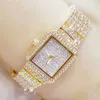 Ladies Crystal Watch Women es Lady Diamond Stone Dress Stoneless Steel Bracelelet Watchwatch 2107073038235