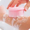 Siliconen Bad Borstels Mini Douche Body Scrubber Loofah Borstel Gentle Scrub Skin Exfoliation Dames Mannen J048 200 stks