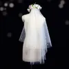champagne wedding fingertip veil