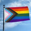 무지개 깃발 배너 3x5ft 90x150cm 게이 프라이드 플래그 폴리 에스터 배너 다채로운 LGBT 레즈비언 퍼레이드 장식 더 많은 스타일