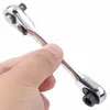 Mini 1/4 cal Podwójne narzędzia Szybkie Gniazdo Przykręcowe Wrench Rod Wtwarty Narzędzie zawierają 1 x Ratchet Handle