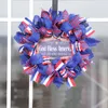 Party Home Decoration Front Door Decor Patriotic Wreath American Independence Day Diy Wreathes