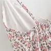 Женские летние сарафан Sexty Backbloet V-образным вырезом пляжные платья без рукавов спагетти ремешок цветочный принт Boho Roee длиной 210430