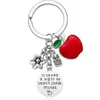 UPDATE Teacher Thank You Heart key ring Owl Flower Charm Stainless Steel Keychain holder bag hangs Women men Teachers'day fashion jewelry Will and sandy