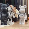 Den nya pre-sale våldsamma byggsten bearbrick macau begränsad neil barrett joint namn vit blixt 400% trendig dekoration barngåva 28cm