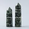 Kambaba Crocodile Jasper Obelisk Polished Quartz Crystal Tower Decor Natural Stromatolite Minerals Fossils Gemstone Chakra Healing Single Terminated Point Wand