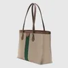 Vrouwen Ophidia -tassen Medium Shopping Tote 631685 Magnetische sluiting dame casual bakken grote capaciteit binnen met ritszake pocket