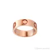 Love Screy Ring Men039s Pierścienie zespołu Klasyczne luksusowe projektant biżuterii Kobiety Tytanium Steel Stal Goldplated Goldsilverrose Neve3486391