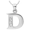 Mode Anglais Lettre Collier Pendentif Alphabet Lettres A-R Cristal Or Blanc Amitié Amant Cadeaux De Noël Colliers312m