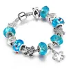 Multicolor bracelet with glazed beads