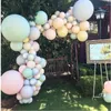 5 Metri Foro Singolo e Doppio Foro Trasparente Catena di Palloncini Forniture per Feste Matrimonio Compleanno Scene Layout Decorazione Puntelli Palloncini