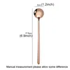 6.9 Inch Stainless Steel Round Shape Coffee Spoon Tea Scoops Watermelon Ice Cream Dessert Candy Sugar Scoop Home Kitchen Bar Party Cafe Tools Gift HY0019