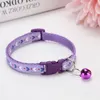 Pet Collar Nylon Mały Pies Regulowany Puppy Bell Snap Buckle Kotek Kot Kołnierz Sześć Kolorów 6 Kolor Pet Supplies T2I52129