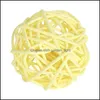 Forniture per gatti Home Gardencat Toys 5Pcs / Lot Pet Fashion Woven Rattan Ball Toy For Supplies1 Drop Delivery 2021 Bgr8H