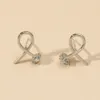 S2097 Fashion Jewelry Geometry Crossed Ear Nail Stud örhängen